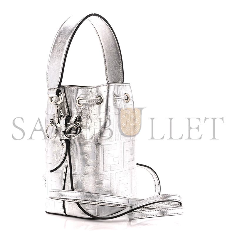 F**di mon tresor laminated leather bag (18*12*10cm)